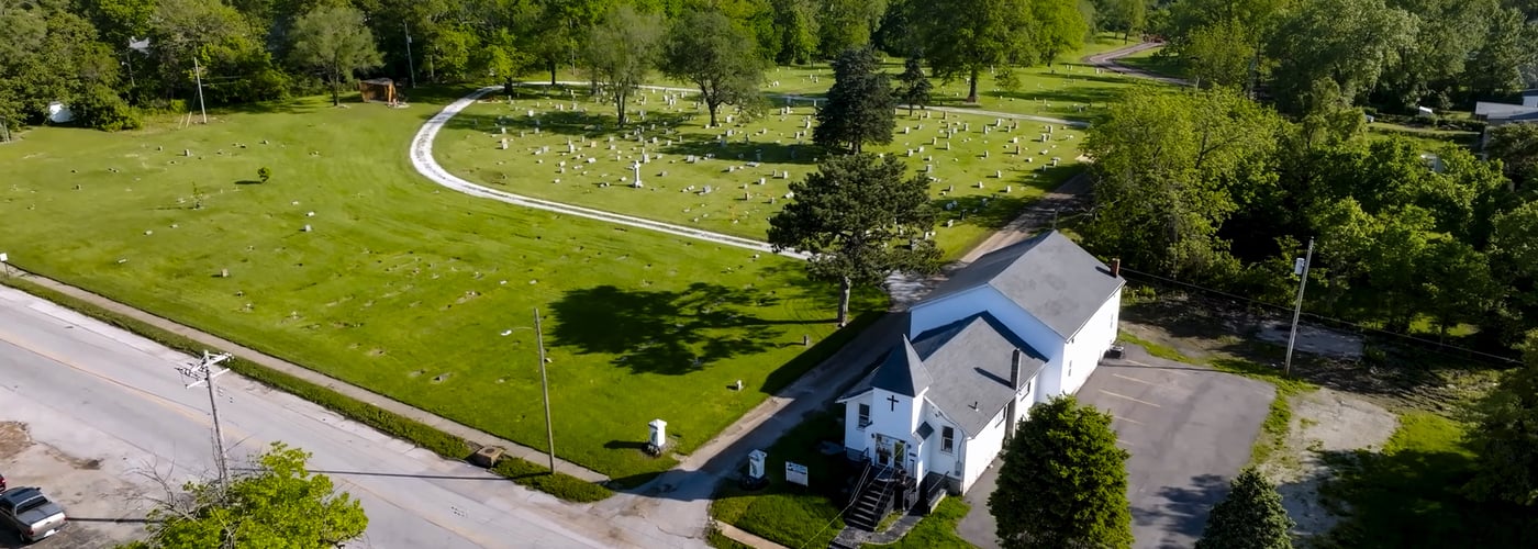 Greenwood Cemetery Aerial View