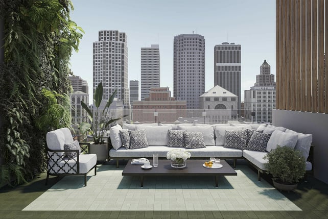 Breathtaking Balcony in Basketweave