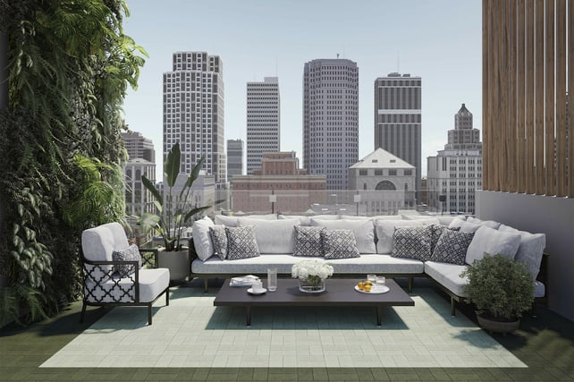 Breathtaking Balcony in Basketweave