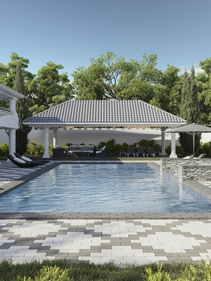 Poolside Haven in Running Bond