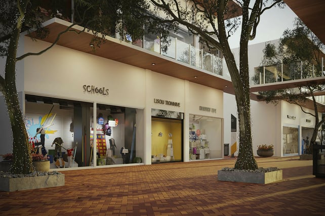Warm Luxury Retail in Herringbone
